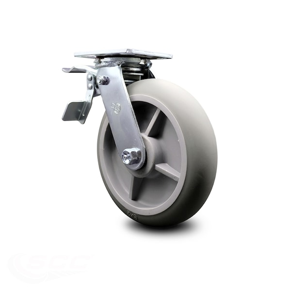 Cambro Camcruiser Vending Cart Replacement Caster with Total Lock Brake-SCC